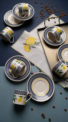 Blue Zest Pure Kahve Seti 12 Parça