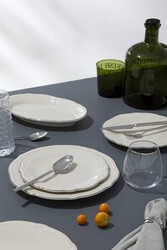  - PLATİN Yaldız Fulya Yemek Seti 18 Parça