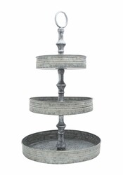  - Porland Aleg Yuvarlak 3 Katlı Stand 61cm