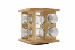  - Porland Bamboo Dönen Baharatlık 9 Parça