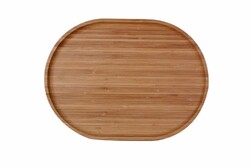  - Porland Bamboo Düz Tabak 38cm