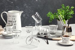  - Porland Be Happy 6 Kişilik Kahve Yanı Su Bardağı Takımı 200c