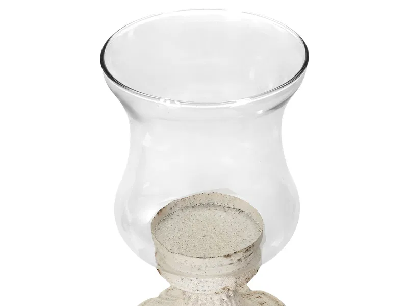 Porland Bloom Metal Beyaz Mumluk 26cm 