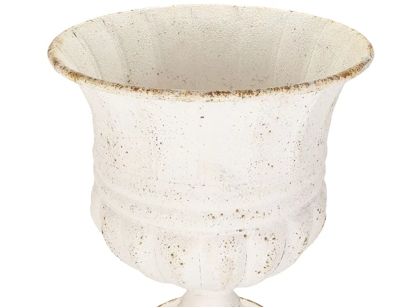 Porland Bloom Metal Beyaz Vazo 37x45cm 