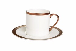  - Porland Copper Line Tabaklı Kahve Fincanı 90cc