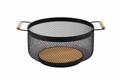  - Porland Decipula Kulplu Meyve Sepeti 30 cm