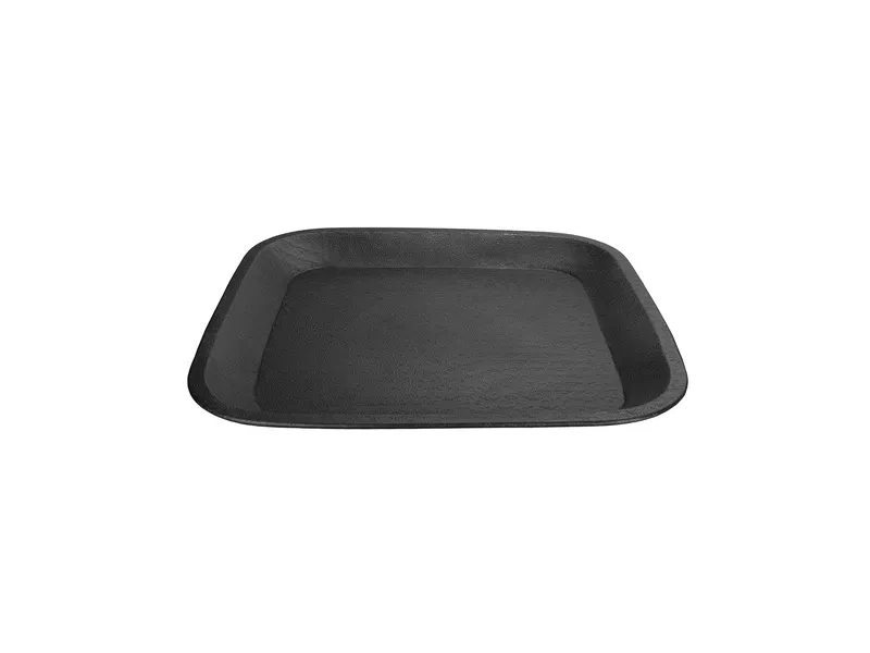 Porland Delfi Metal Siyah Tepsi 36x36x3cm 