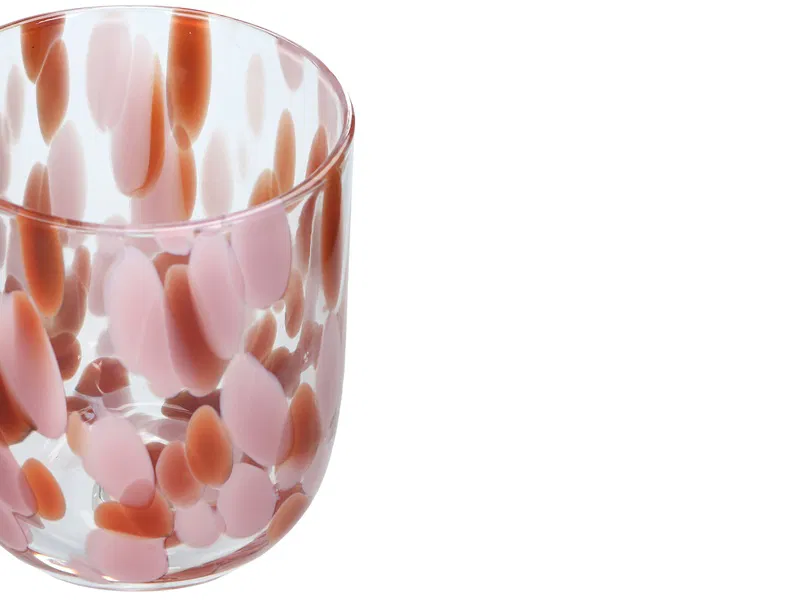 Porland Eternal Kahverengi Pudra Batik Cam Bardak - Thumbnail