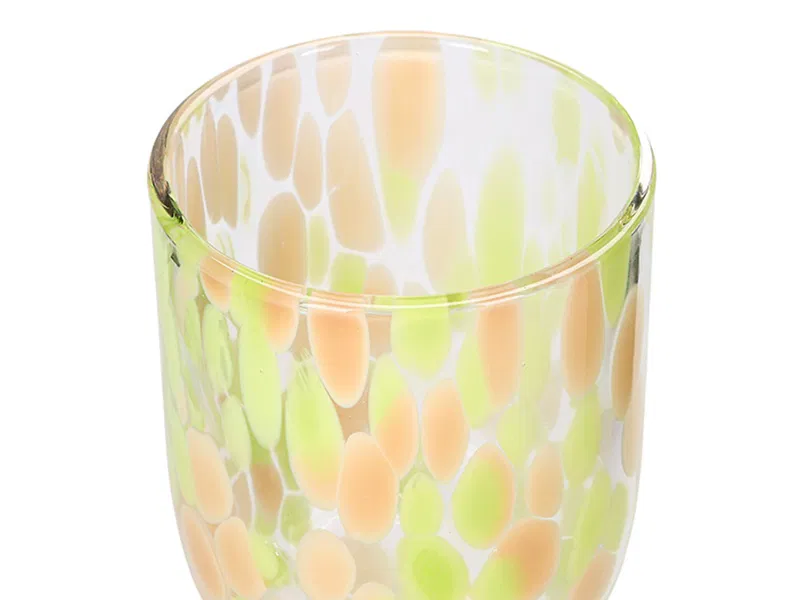 Porland Eternal Yeşil Pudra Batik Cam Bardak 320 c