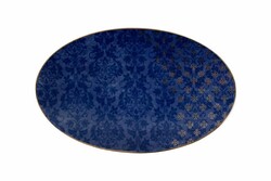  - Porland Evoke Desen2 Mavi Kayık Tabak 32cm