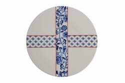  - Porland Folksy Desen3 Düz Tabak 21cm