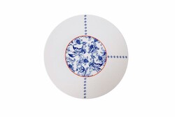  - Porland Folksy Desen4 Düz Tabak 21cm