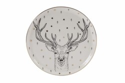  - Porland Forest Deer Düz Tabak 20cm