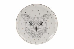  - Porland Forest Owl Düz Tabak 20cm