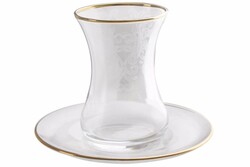  - Porland Gild Altın Tabaklı Çay Bardağı 125cc