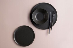  - Porland Grazia Seasons Siyah 24 Parça 6 Kişilik Yemek Takımı