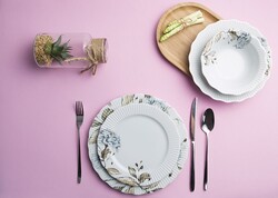  - Porland Gülsemin 24 Parça 6 Kişilik Yemek Takımı