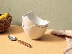 Porland Lotus Beyaz 2'li Kase 16cm - Thumbnail