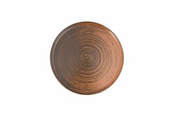  - Porland Lykke Kahverengi Düz Tabak 21Cm