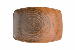  - Porland Lykke Kahverengi Kayık Tabak 27Cm