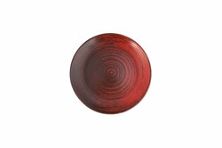  - Porland Lykke Kırmızı Düz Tabak 17Cm
