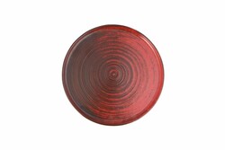  - Porland Lykke Kırmızı Düz Tabak 21Cm