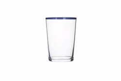  - Porland Mavi Line Şeffaf Meşrubat Bardağı 510 cc