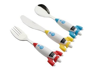 Porland Mini Rocket Çocuk Çatal Kaşık Bıçak Takımı