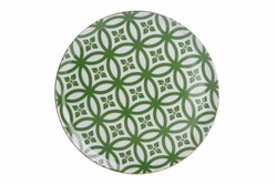  - Porland Morocco Desen1 Yeşil Düz Tabak 28cm