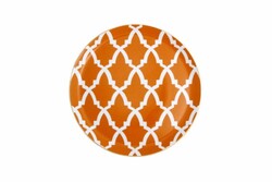  - Porland Morocco Desen3 Turuncu Düz Tabak 24Cm