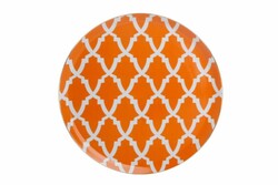  - Porland Morocco Desen3 Turuncu Düz Tabak 28cm