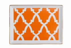  - Porland Morocco Desen3 Turuncu Kahvaltı Tabağı 18cm