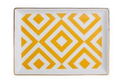  - Porland Morocco Desen4 Sarı Kahvaltı Tabağı 18cm