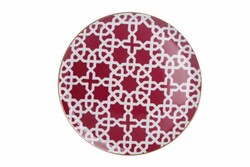  - Porland Morocco Desen5 Fuşya Düz Tabak 28cm