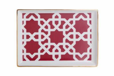 Porland Morocco Desen5 Fuşya Kahvaltı Tabağı 18cm