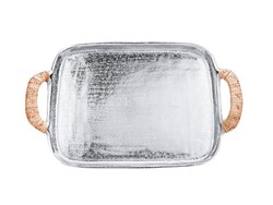 Porland Nora Silver Tepsi 51x29x4cm - Thumbnail