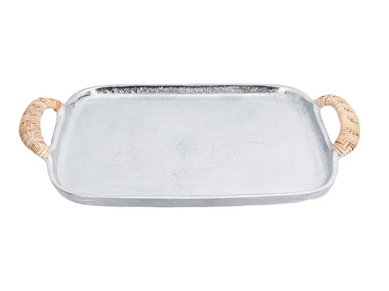  - Porland Nora Silver Tepsi 51x29x4cm 