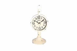  - Porland Paris France Beyaz Masa Saati 20,5x17,5x44cm