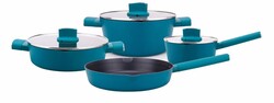  - Porland Puglia Yeşil Tencere Takımı 7 Parça