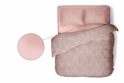  - Porland Ranforce Colore Pembe Çarşaf Lastikli Çift 240x260cm