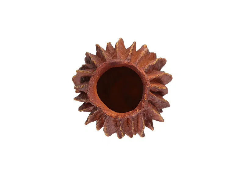 Porland Ribbed Kırmızı Vazo 29cm 
