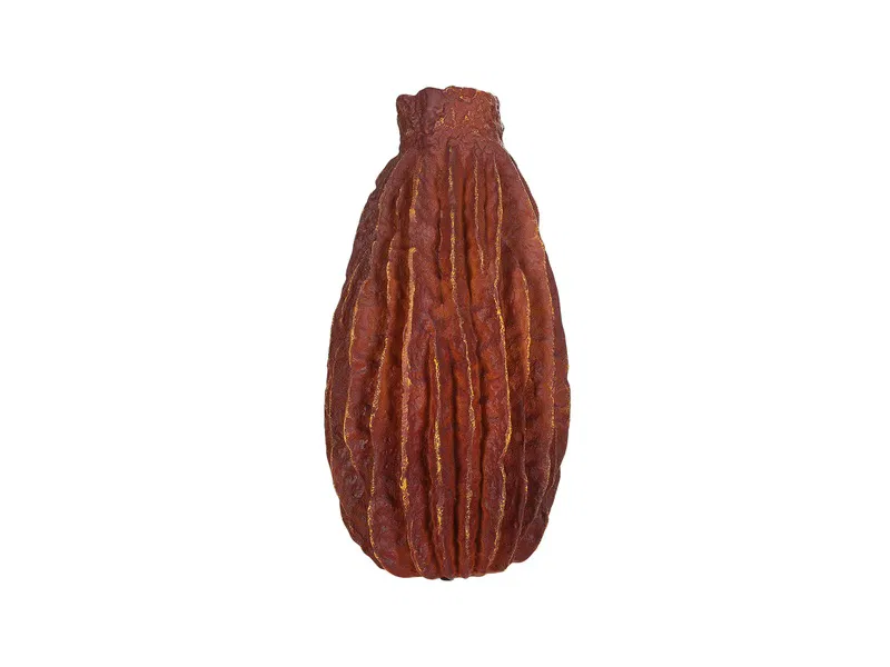 Porland Ribbed Kırmızı Vazo 29cm 