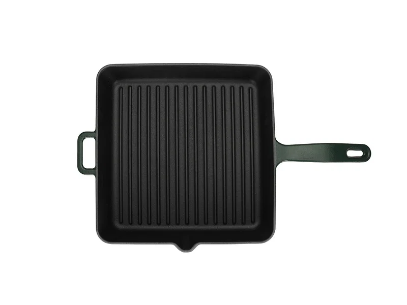 Porland Sapore Zümrüt Yeşili Kare Döküm Tava 30 cm