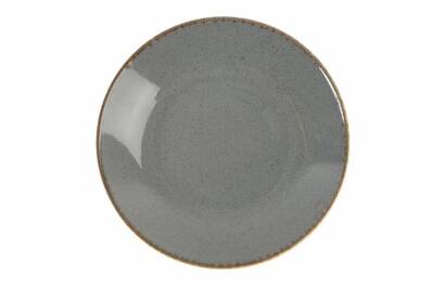Porland Seasons Koyu Gri Çukur Tabak 26cm