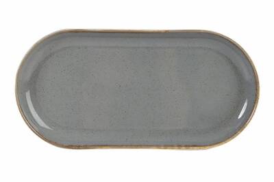 Porland Seasons Koyu Gri Kayık Tabak 32cm