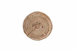  - Porland Terry Yuvarlak Kapaklı Sepet 22X18Cm