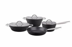  - Porland Varsha Siyah Tencere Takımı 7 Parça