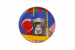  - Porland Wild Life Monkey Düz Tabak 28Cm