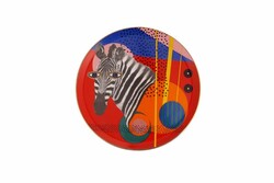  - Porland Wild Life Zebra Düz Tabak 28Cm