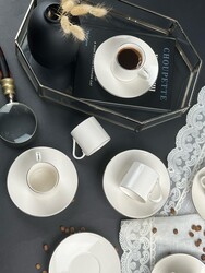  - Porser Lumina Silver 12 Parça Kahve Takımı